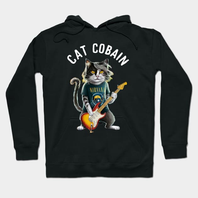 Cat Cobain Hoodie by Welcome To Chaos 